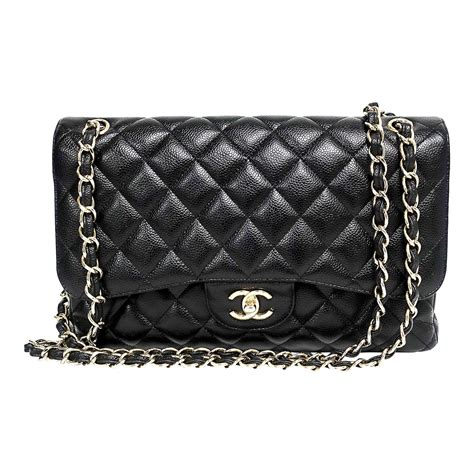 Chanel Caviar Classic Jumbo Double Flap Bag 